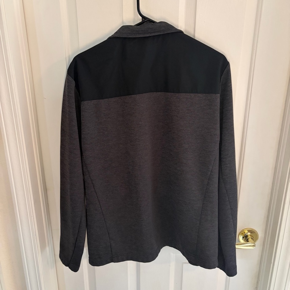 Orvis Men’s Medium Full Zip Fleece Jacket Gray Black Outdoor - Picture 2 of 9